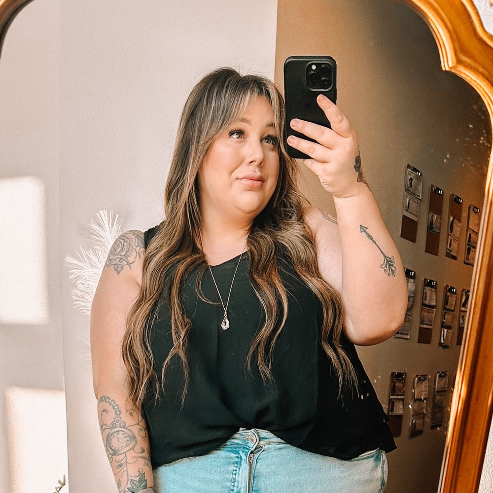 Lane Bryant Black Tank Top Essential